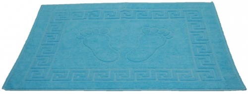 Полотенце-коврик для ног Blue (голубой) ROSEBERRY Голубой Kov pol Blue