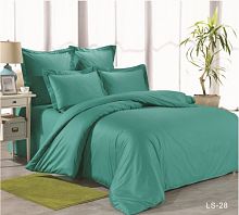 Комплект постельного белья Вальтери Сатин Зеленый LS-28