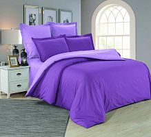 Комплект постельного белья Вальтери Сатин Фиолетовый LS-47