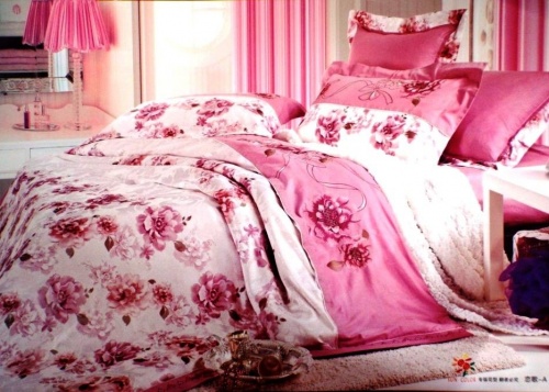 Комплект постельного белья Вальтери Сатин Розовый 110-50