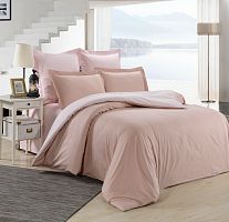 Комплект постельного белья Вальтери Сатин Розовый и темно розовый LS-07