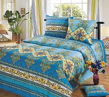 Комплект постельного белья Чебоксарский Текстиль Бязь Голубой Versal blue