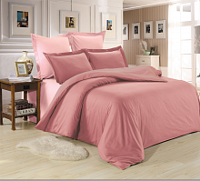 Комплект постельного белья Вальтери Сатин Розовый LS-40-1