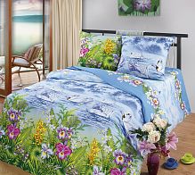 Комплект постельного белья Чебоксарский Текстиль Бязь Swan Lake color