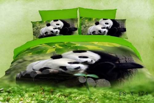 Комплект постельного белья Фамилье Сатин Зеленый RS-95