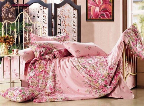 Комплект постельного белья Вальтери Сатин Розовый C-118